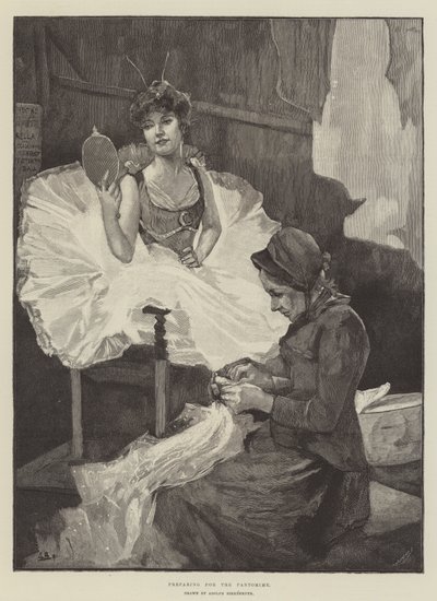 Preparativi per il Pantomima da Adolphe Birkenruth